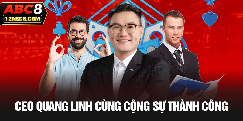 CEO Quang Linh cùng cộng sự thành công